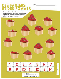 Des paniers et des pommes