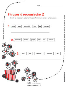 Phrases à reconstruire – 2