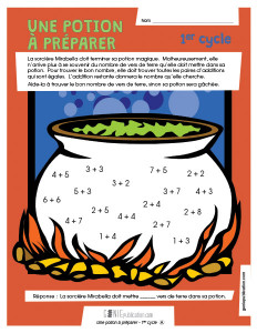 Une potion à préparer – 1er cycle