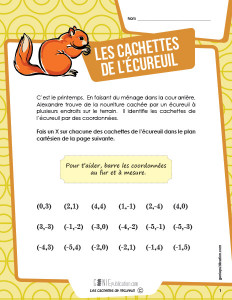 Les cachettes de l'écureuil