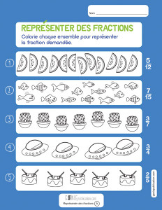 Représenter les fractions