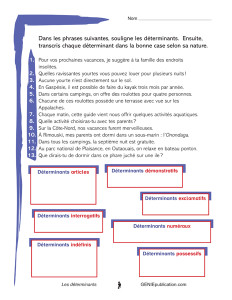 Les déterminants