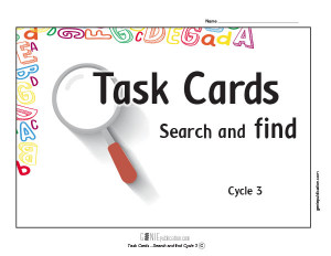 Task Cards – Search and Find Cycle 3