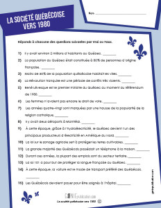 La société québécoise en 1980