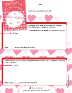 Des flèches et des bisous pour la Saint-Valentin