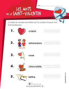 Les mots de la Saint-Valentin