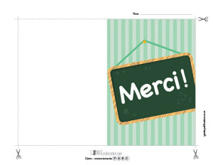 Carte de remerciement – 2