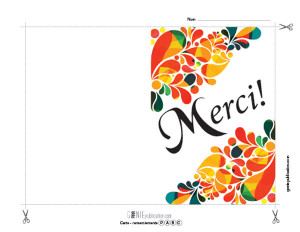 Carte de remerciement – 3