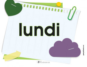 Affiches – Les jours de la semaine – 2