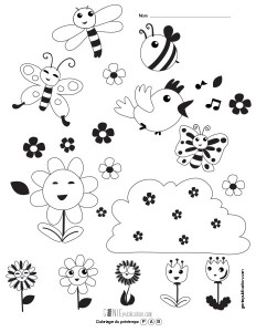 Coloriage de printemps – 2