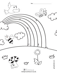 Coloriage de printemps – 3