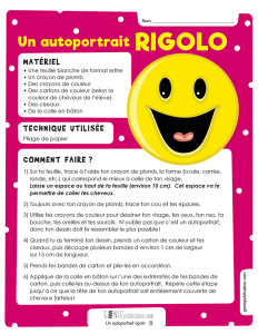 Un autoportrait rigolo