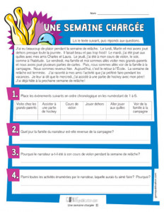 Une semaine chargée