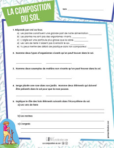 La composition du sol