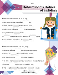 Déterminants définis et indéfinis