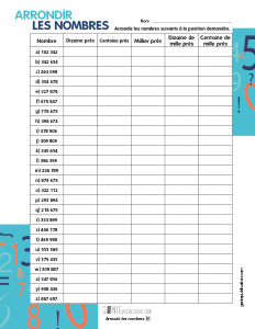 Arrondir les nombres