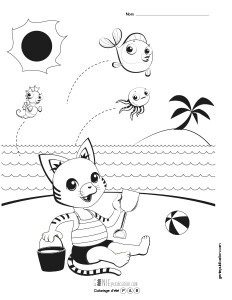 Coloriage d'été – 2