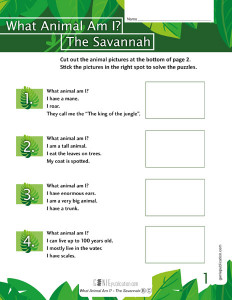 What Animal Am I? – The Savannah