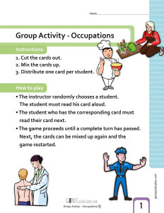 Group Activity: Occupations