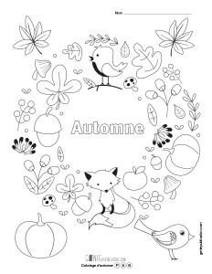 Coloriage d'automne – 1
