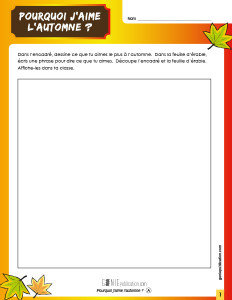 Pourquoi j'aime l'automne ?