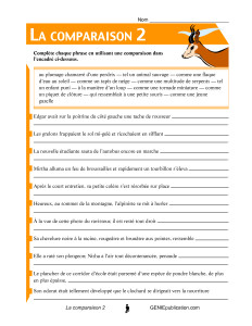 La comparaison 2