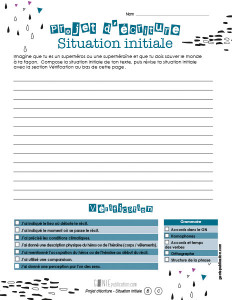Projet d'écriture : Situation d'écriture
