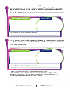 Petits problèmes écrits