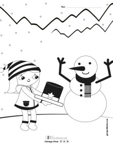 Coloriage d'hiver – 1