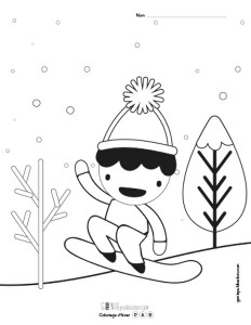 Coloriage d'hiver – 2