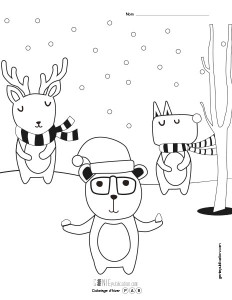 Coloriage d'hiver – 3