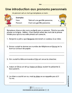 Une introduction aux pronoms personnels