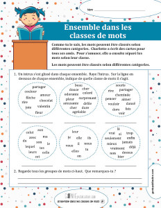 Ensemble dans les classes de mots