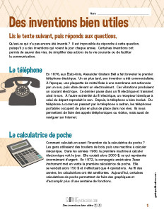 Des inventions bien utiles