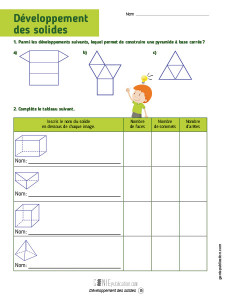 Développement des solides