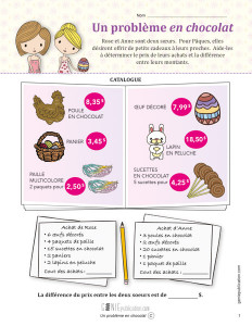 Un problème en chocolat