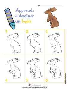 Apprends à dessiner un lapin en chocolat