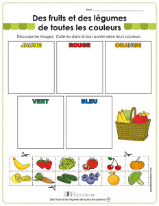 Des fruits et des légumes de toutes les couleurs