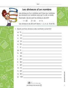 Les diviseurs d'un nombre