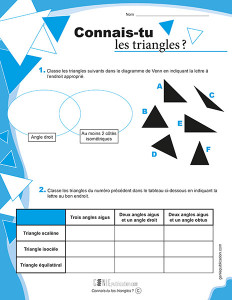 Connais-tu les triangles ?