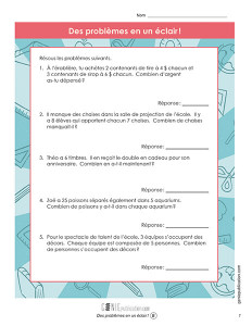 Des problèmes en un éclair !