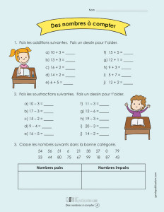 Des nombres à compter