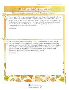 Une journée d'automne