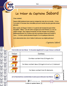Le trésor du capitaine Sabord