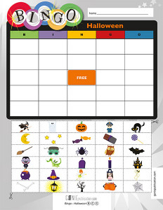 Bingo – Halloween (Anglais)