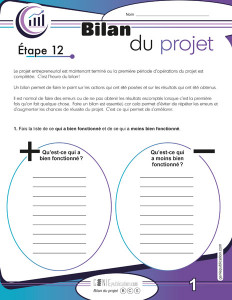 Bilan du projet